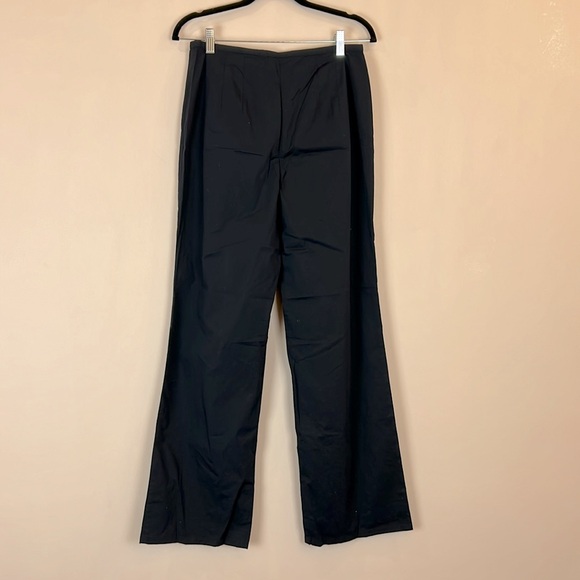 Talbots navy wide leg cotton pants size 8 stretch - Picture 7 of 7